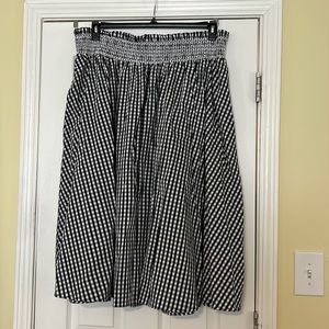 Who What Wear Black Gingham Skirt Size 2X